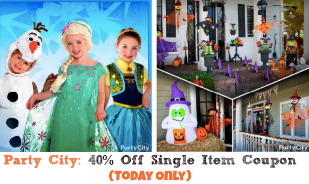 Party City: 40% Off Single Item Coupon