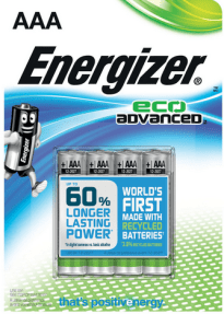 Energizer EcoAdvanced batteries