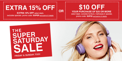 Macy’s: $10 Off $25 AND 15% Off WOW! Passes Valid In-Store (Includes Select Sale & Clearance Items)