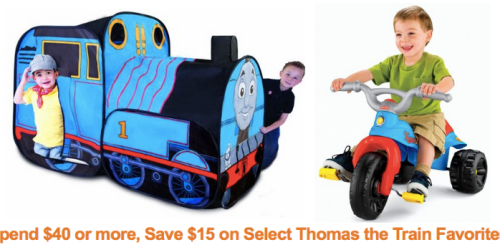 Amazon: Extra $15 Off $40 Purchase of Select Thomas the Train Toys