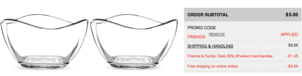 Glass Bowls deal on Bloomingdale's