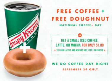 Krispy Kreme Free Coffee