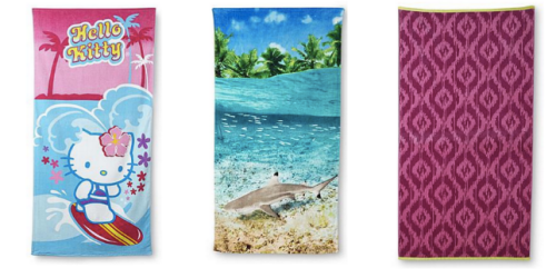 Kmart: Beach Towels Starting at $4 (Reg. Up To $25.99)