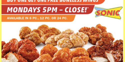 Sonic Drive-In: Buy 1 Get 1 Free Wings After 5PM