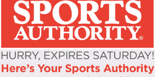 Sports Authority Email Subscribers: Possible $15 Off a $15 Cash Card (Check Your Email!)