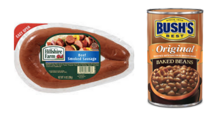 Bush's Baked Beans and Hillshire Farm Smoked Sausage