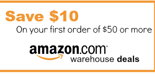 Amazon Warehouse: $10 Off FIRST $50 Order