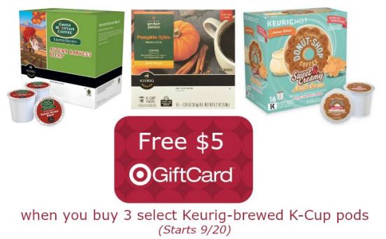 Target Gift Card with K-Cups Purchase offer