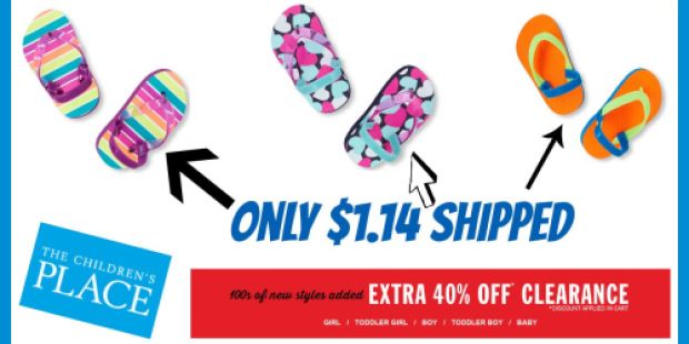 The Children’s Place: Flip Flops Only $1.14 Shipped & Sunglasses $1.07 Shipped (Today Only!)