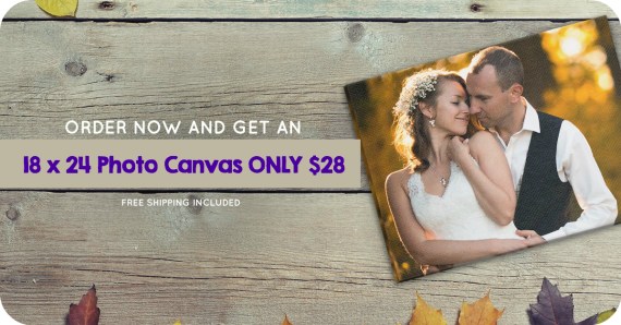 Canvas photo deal
