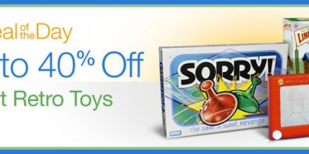 Amazon: 40% Off Retro Toys Today Only = Nice Deals on Lincoln Logs, Tinkertoys, Yahtzee & More