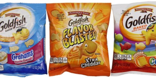 Amazon: Pepperidge Farm Goldfish Crackers 30-Count Variety Pack Only $9.50 Shipped