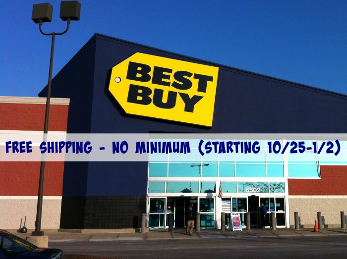 BestBuy FREE Shipping on EVERY Order Starts October 25th (+ Black