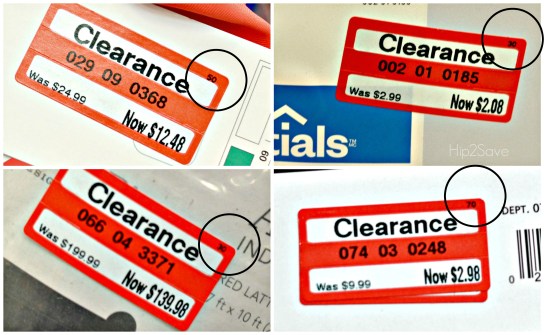 Clearance Tag Examples