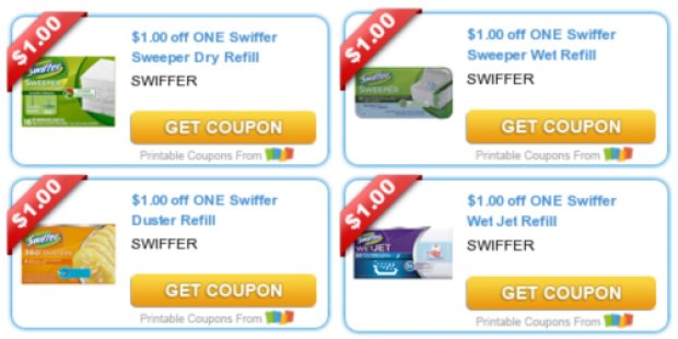 Four *NEW* Swiffer Coupons = Better Than Free Products at Target