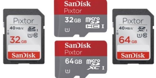 BestBuy: Save BIG on SanDisk Memory Cards Today Only (As Low As $14.99 Shipped – Reg. $59.99)
