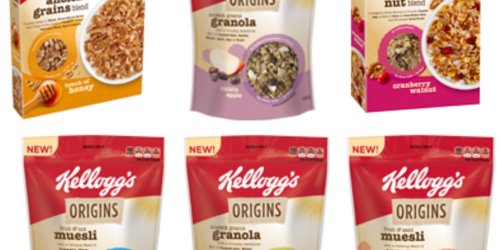 Buy 1, Get 1 FREE Kellogg’s Origins Cereal, Granola or Muesli Coupon = Only $1.75 Per Box at Target