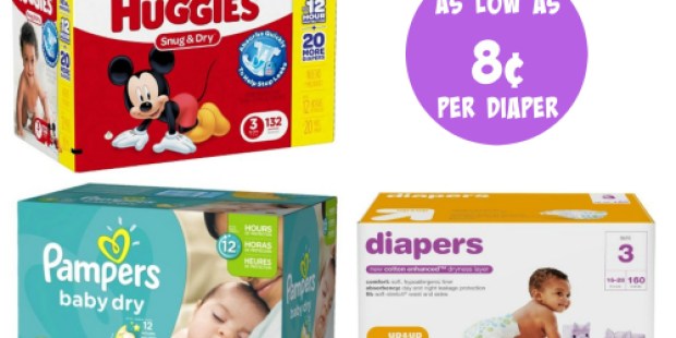 Target.com: Up & Up Diapers Only 8¢ Each (After Gift Cards) + Awesome Deals on Huggies & Pampers