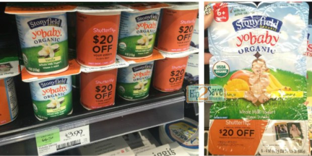 Possible $20 Shutterfly Credit w/ Stonyfield Yogurt Purchase ($2.39 for Two 6-Packs AND $20 Credit)