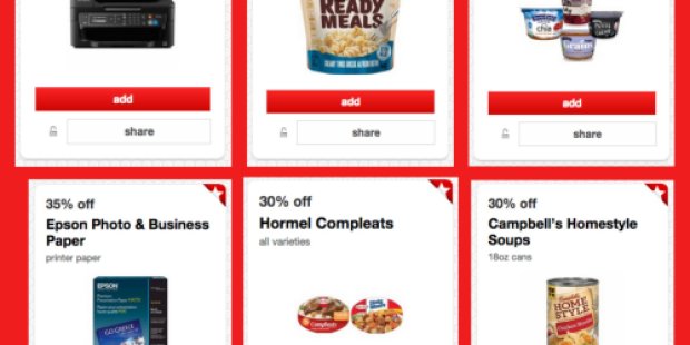 Target: New Cartwheel Offers = Nice Savings on Epson Printers, Hormel, Soda Mini Cans, Candy & More
