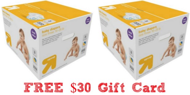 Target.com: FREE $30 Gift Card w/ Up & Up Diaper Purchase = Diapers As Low As 10¢ Each Shipped