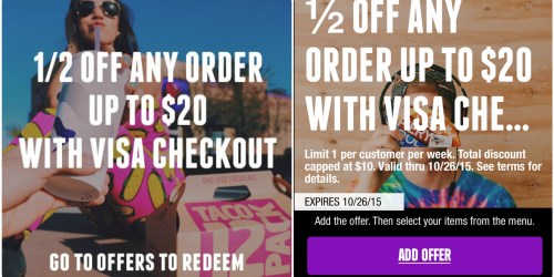 Taco Bell: 50% Off Entire Mobile App Order Extended