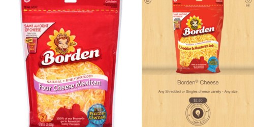 Walmart: Better Than FREE Borden Shredded Cheese or Singles (After High Value $2.50 Ibotta Rebate)