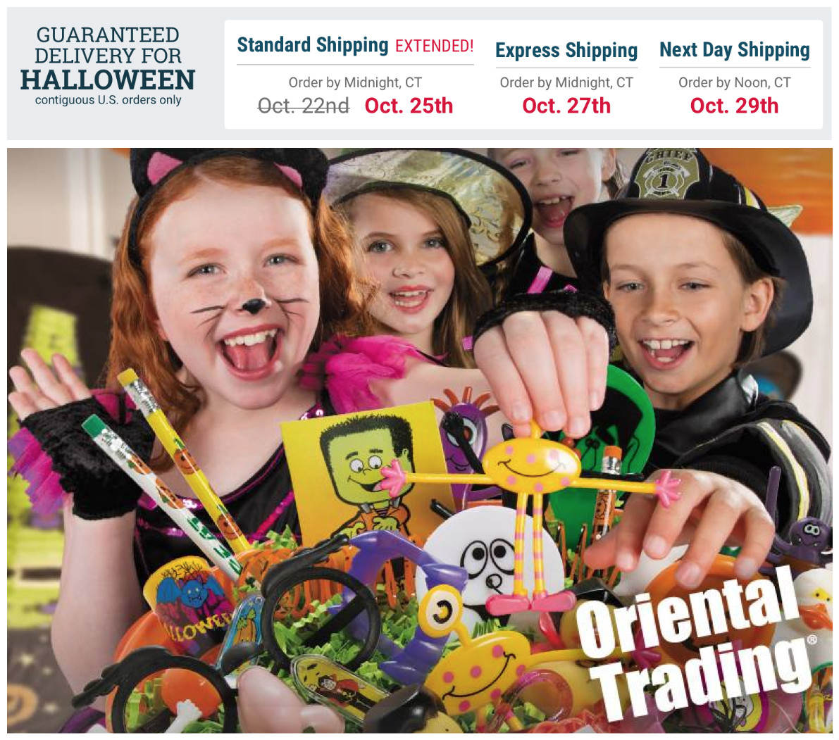 Oriental Trading Free Shipping On ANY Order w/ Halloween Delivery