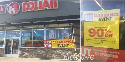 Family Dollar: Extra 90% Off Red Tag Clearance Event