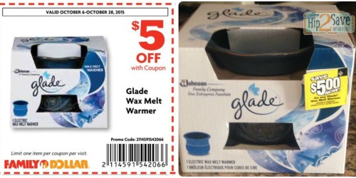 Family Dollar: Possible FREE Glade Wax Melt Warmers