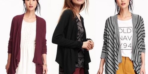 OldNavy.com: Last Day for Free Shipping on $25 Orders = Cardigans $11.25 Each Shipped (Reg. $29)