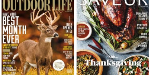FREE Subscriptions to Outdoor Life & Saveur