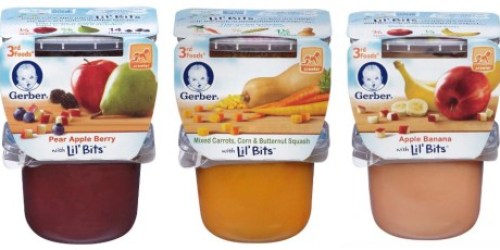 RARE Buy 2 Get 1 Free Gerber 3rd Foods with Lil’ Bits Coupon = Only 88¢ Each at Target