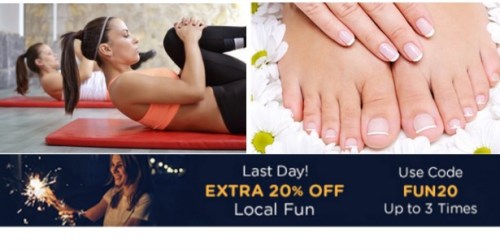 Groupon: Last Day for 20% Off Up To 3 Local Deals