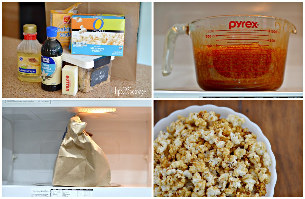How to make easy caramel corn in the microwave