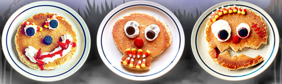 IHOP Scary Face Pancakes