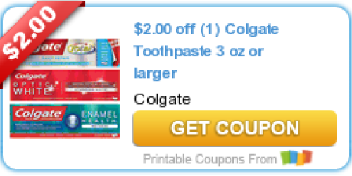 *HOT* High Value $2/1 Colgate Toothpaste Printable Coupon = Awesome Deal at Target & More
