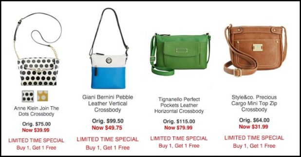 Macy's BOGO Handbag sale