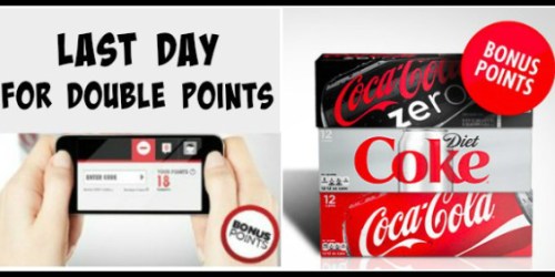 My Coke Rewards: Earn Double Points on Select Coca-Cola 12-Packs (LAST DAY)