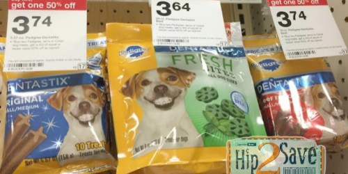 Target: Pedigree Dentastix Dog Treats Only $1.29