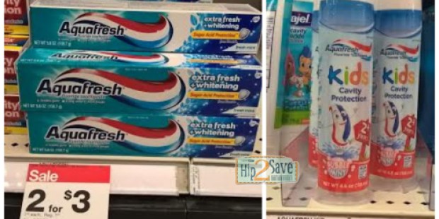 Target: Aquafresh Toothpaste Only 85¢