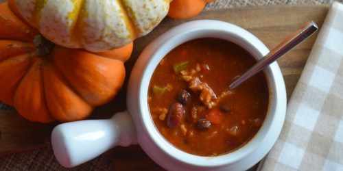 Crock-Pot Pumpkin Chili (Easy & Delicious Fall Dinner Idea!)
