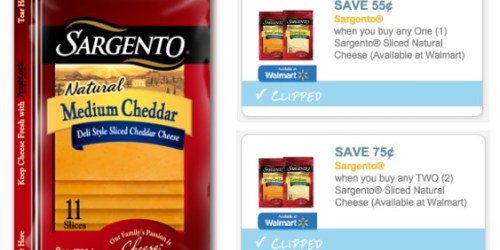 Two New Sargento Sliced Natural Cheese Coupons