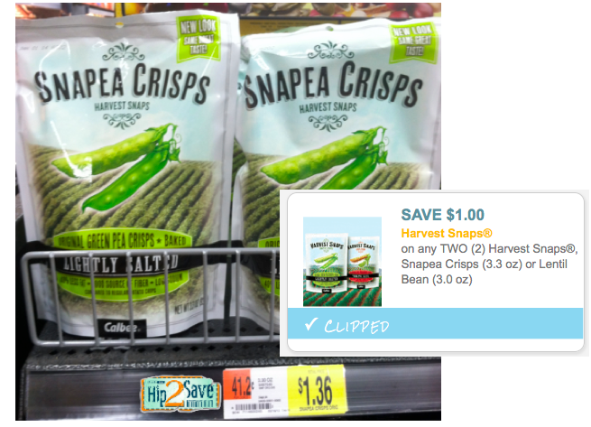  1 2 Harvest Snaps Coupon Only 86 Each At Walmart Hip2Save