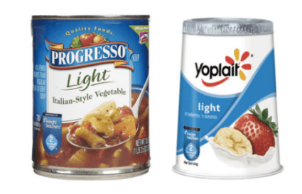 Progresso Soup and Yoplait Light Yogurt