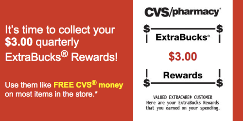 CVS: Possible $3 ExtraBucks Rewards (Check Your Inbox)