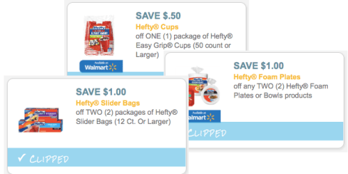 $2.50 in NEW Hefty Coupons (Save on Slider Bags, Cups, Bowls & More!)