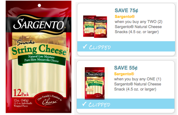 *NEW* Sargento Natural Cheese Snacks Coupons