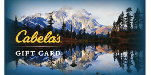 $50 Cabela’s Gift Card ONLY $40 Shipped
