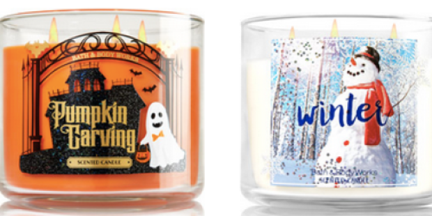 Bath & Body Works: TWO 3-Wick Candles AND Travel Size Signature Collection Item ONLY $25 Shipped